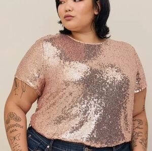 Torrid Abbey Sequin Top 00X